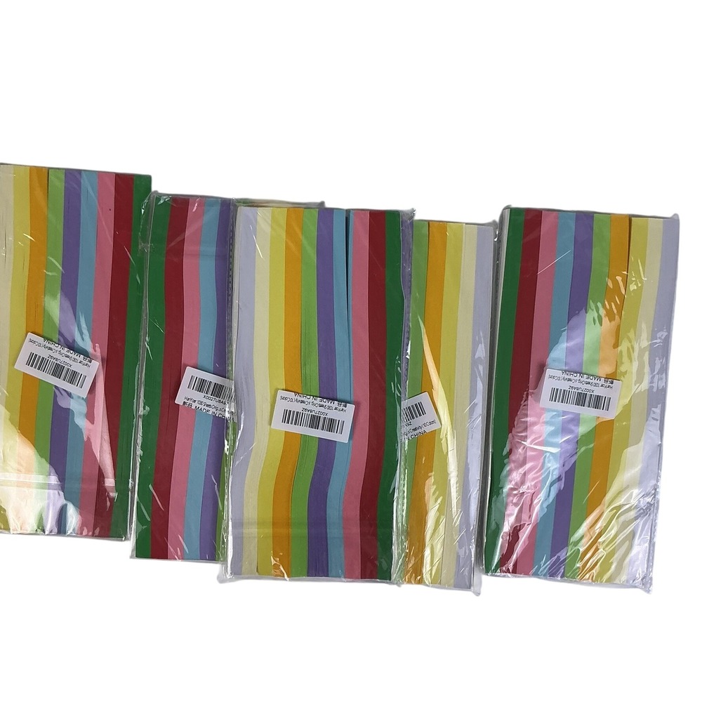 Paper Quilling Strips Multicolor Craft Paper Sealed Assorted‎ Colors Lot